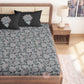 CHHAVI INDIA 210 TC Microfiber Printed King Size Bedsheet With Pillow Covers