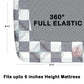 CHHAVI INDIA 210 TC Microfiber Waterproof Printed Fitted (Elastic) Bedsheet