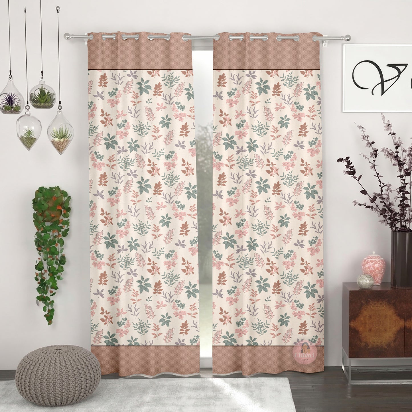 CHHAVI INDIA DESIGNER PRINTED DOOR CURTAIN PACK OF 2