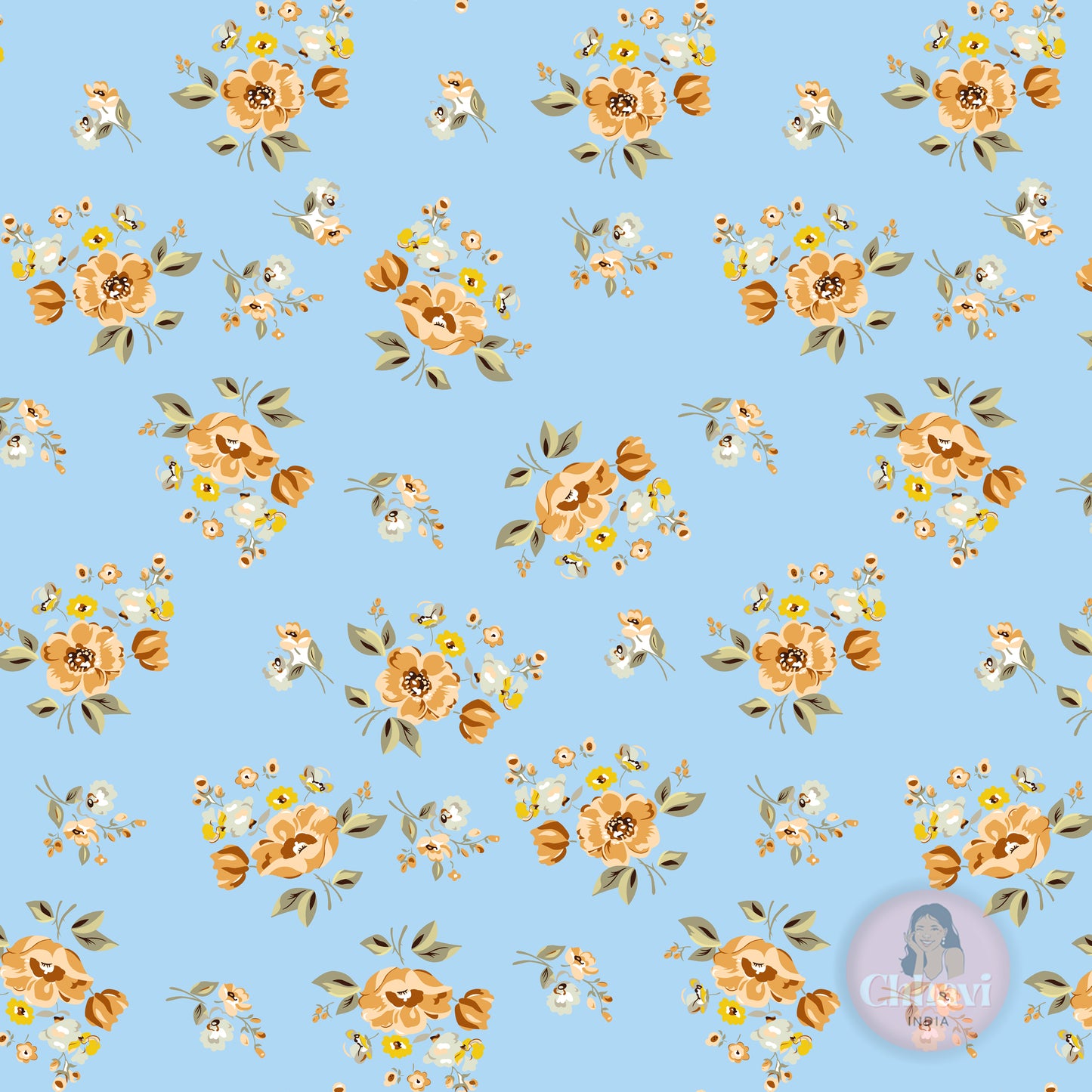 CHHAVI INDIA 210 TC Microfiber Printed King Size Bedsheet With 2 Pillow Covers