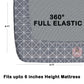 CHHAVI INDIA 210 TC Microfiber Waterproof Printed Fitted (Elastic) Bedsheet