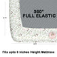 CHHAVI INDIA 210 TC Microfiber Waterproof Printed Fitted (Elastic) Bedsheet