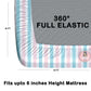 CHHAVI INDIA 210 TC Microfiber Waterproof Printed Fitted (Elastic) Bedsheet