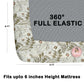 CHHAVI INDIA 210 TC Microfiber Double Fitted  Size Printed Bedsheet