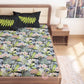 CHHAVI INDIA 210 TC Microfiber Printed King Size Bedsheet With Pillow Covers