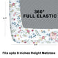 CHHAVI INDIA 210 TC Microfiber Waterproof Printed Fitted (Elastic) Bedsheet