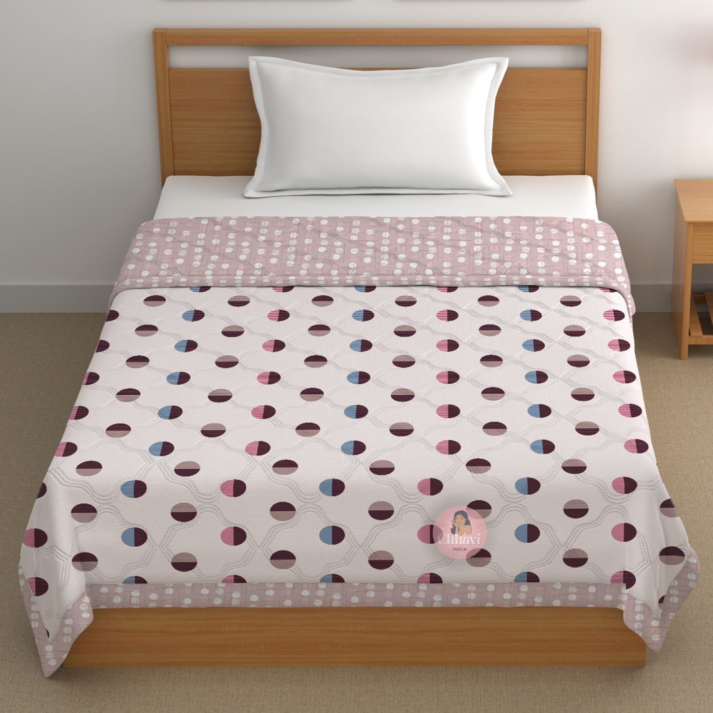 MulticolorChhavi india 210 TC single Bed Comforter