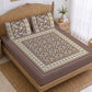 CHHAVI INDIA 210 TC Microfiber Printed King Size Bedsheet With 2 Pillow Covers