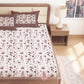 CHHAVI INDIA 210 TC Microfiber Printed King Size Bedsheet With Pillow Covers