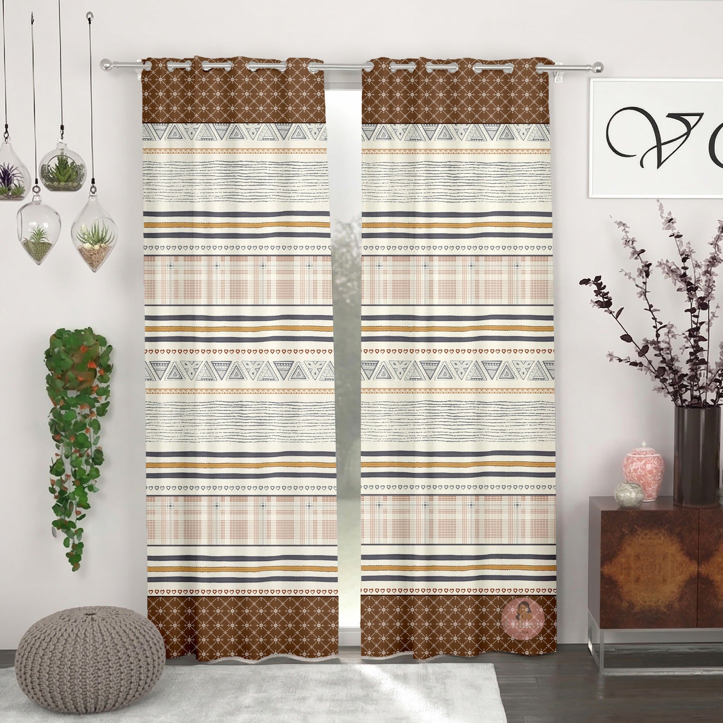 CHHAVI INDIA DESIGNER PRINTED DOOR CURTAIN PACK OF 2