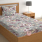 CHHAVI INDIA 180 TC Microfiber Printed Single Bedsheet With 1 Pillow Cover