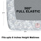 CHHAVI INDIA 210 TC Microfiber Waterproof Printed Fitted (Elastic) Bedsheet