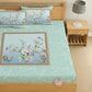 CHHAVI INDIA 210 TC Microfiber Printed King Size Bedsheet With 2 Pillow Covers