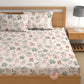 CHHAVI INDIA 210 TC Microfiber Double Fitted  Size Printed Bedsheet with pillow covers