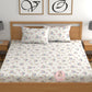 CHHAVI INDIA 210 TC Microfiber Printed King Size Bedsheet With Pillow Covers