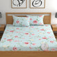 CHHAVI INDIA 210 TC Microfiber Fitted Double Size Printed Bedsheet With 2 Pillow covers