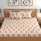 CHHAVI INDIA 210 TC Microfiber Printed Double Bedsheet With 2 Pillow Covers