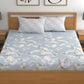CHHAVI INDIA 210 TC Microfiber Double Fitted  Size Printed Bedsheet