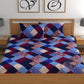 CHHAVI INDIA 210 TC Microfiber Double Fitted  Size Printed Bedsheet