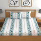 CHHAVI INDIA 210 TC Microfiber Double Fitted  Size Printed Bedsheet