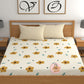 CHHAVI INDIA 210 TC Microfiber Double Fitted  Size Printed Bedsheet