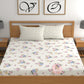 CHHAVI INDIA 210 TC Microfiber Printed King Size Bedsheet With Pillow Covers