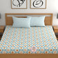 CHHAVI INDIA 210 TC Microfiber Printed King Size Bedsheet With Pillow Covers