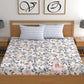 CHHAVI INDIA 210 TC Microfiber Double Fitted  Size Printed Bedsheet