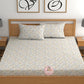 CHHAVI INDIA 210 TC Microfiber Printed Double Bedsheet With 2 Pillow Covers