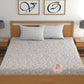 CHHAVI INDIA 210 TC Microfiber Double Fitted  Size Printed Bedsheet