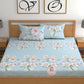 CHHAVI INDIA 210 TC Microfiber Printed Double Bedsheet With 2 Pillow Covers