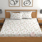 CHHAVI INDIA 210 TC Microfiber Double Fitted  Size Printed Bedsheet