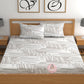 CHHAVI INDIA 210 TC Microfiber Printed Double Bedsheet With 2 Pillow Covers