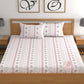 CHHAVI INDIA 210 TC Microfiber Double Fitted  Size Printed Bedsheet