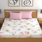 CHHAVI INDIA 210 TC Microfiber Double Fitted  Size Printed Bedsheet