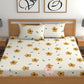 CHHAVI INDIA 210 TC Microfiber Printed Double Bedsheet With 2 Pillow Covers