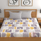 CHHAVI INDIA 210 TC Microfiber Double Fitted  Size Printed Bedsheet