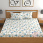 CHHAVI INDIA 210 TC Microfiber Double Fitted  Size Printed Bedsheet