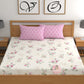CHHAVI INDIA 210 TC Microfiber Printed Double Bedsheet With Pillow Covers