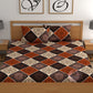 CHHAVI INDIA 210 TC Microfiber Double Fitted  Size Printed Bedsheet