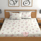 CHHAVI INDIA 210 TC Microfiber Fitted Double Size Printed Bedsheet With 2 Pillow covers