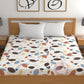 CHHAVI INDIA 210 TC Microfiber Printed King Size Bedsheet With Pillow Covers
