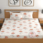 CHHAVI INDIA 210 TC Microfiber Fitted Double Size Printed Bedsheet With 2 Pillow covers