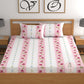 CHHAVI INDIA 210 TC Microfiber Double Fitted  Size Printed Bedsheet