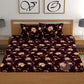 CHHAVI INDIA 210 TC Microfiber Double Fitted  Size Printed Bedsheet