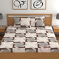 CHHAVI INDIA 210 TC Microfiber Double Fitted  Size Printed Bedsheet
