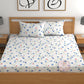 CHHAVI INDIA 210 TC Microfiber Double Fitted  Size Printed Bedsheet