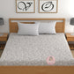 CHHAVI INDIA 210 TC Microfiber Printed Double Bedsheet With Pillow Covers