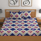 CHHAVI INDIA 210 TC Microfiber Double Fitted  Size Printed Bedsheet