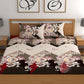 CHHAVI INDIA 210 TC Microfiber Double Fitted  Size Printed Bedsheet